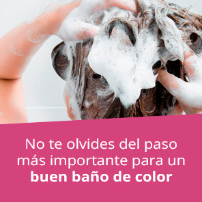 paso a seguir para un baño de color