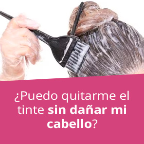 quitar tinte sin dañar cabello