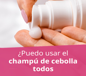 usar diariamente champú de cebolla