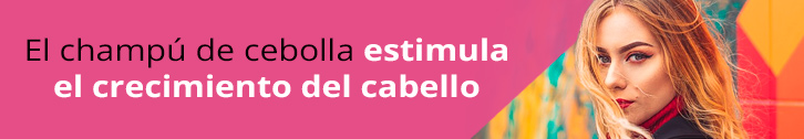 estimula el crecimiento del cabello con champú de cebolla