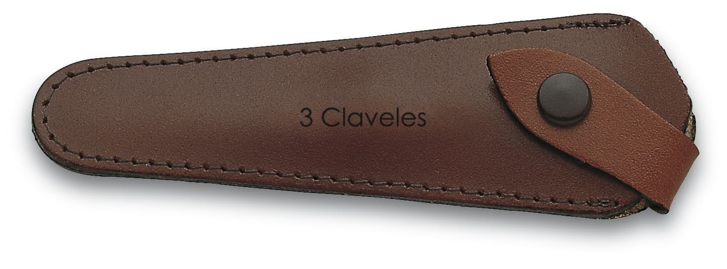 Funda de piel 3 Claveles para Tijeras