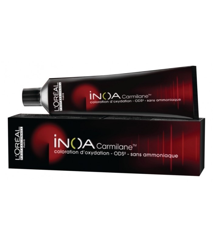 L`Oréal - Tinte INOA CARMILANE sin amoniaco C6.64 Rubio Oscuro Rojo Cobrizo 60 ml