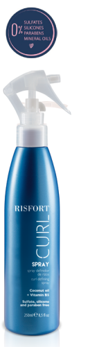 Spray definidor de rizos para método curly Risfort 250ml.