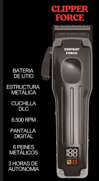 Disprof FORCE hair Clipper Máquina de corte profesional