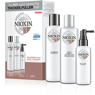 Kit Nioxin Sistema 3 para cabello teñido con ligera pérdida de densidad