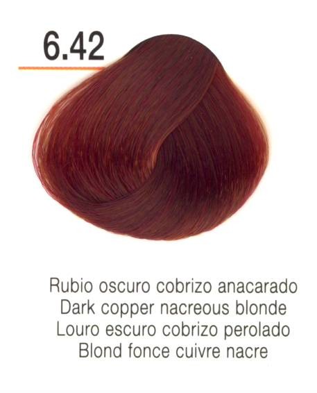 TINTE EN CREMA RISFORT COLOR RUBIO OSCURO COBRIZO ANACARADO