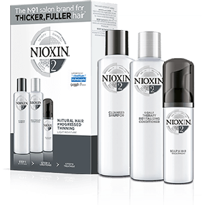 Kit Nioxin Sistema 2 para cabello natural con pérdida de densidad progresiva