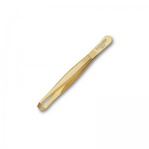 pinza depilar 3 claveles cangrejo oro