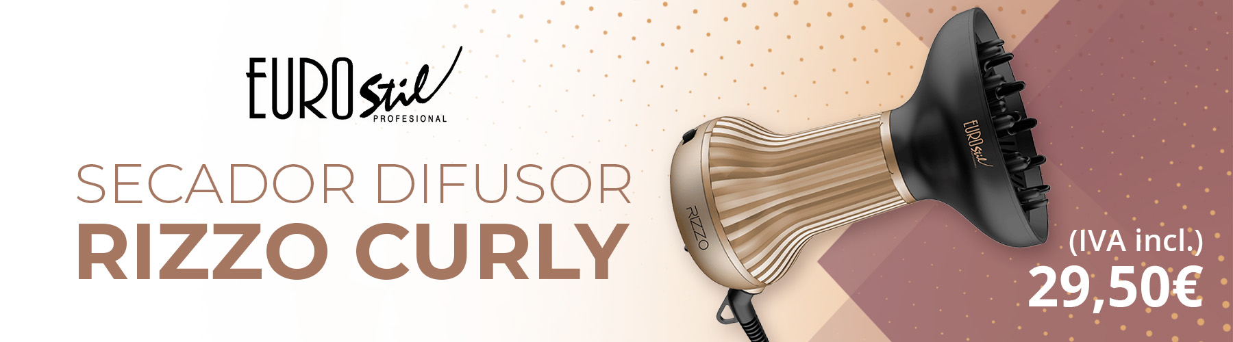 Secador Difusor Rizzo Curly Eurostil