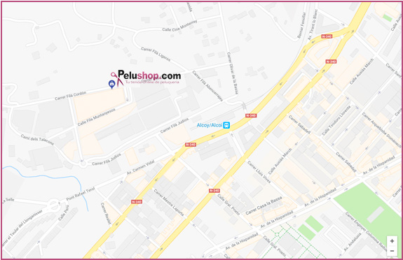 Localización de pelushop Localización de pelushop